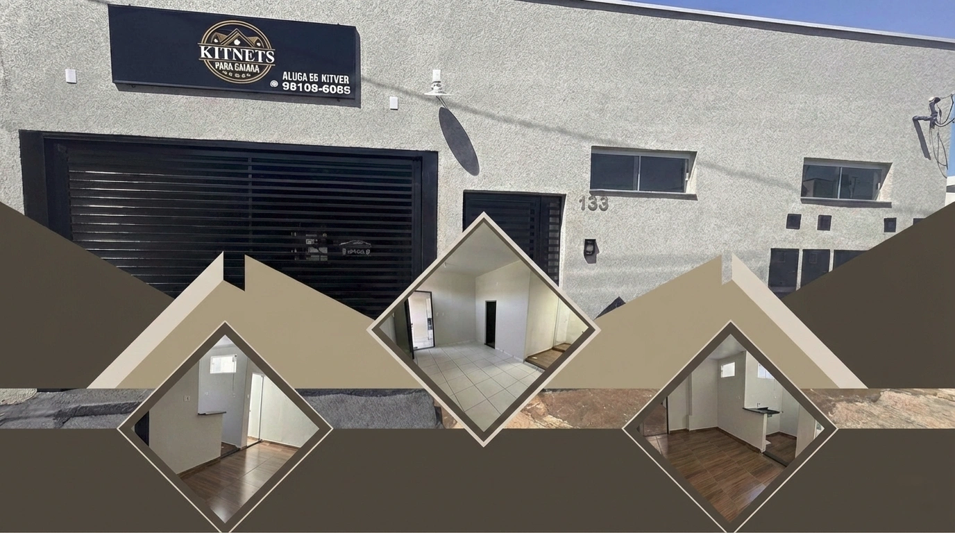 Foto da frente do kitnet